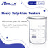 16.9oz (500ml) Sturdy Glass Beaker, 3.3 Borosilicate Griffin Low Form, Pack of 6, BKL500-006