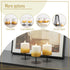 3"X3" Set 3 smtyle Vintage Plastic Flickering Flameless Pillar Candles Battery Operated White and Gold Fake Candles
