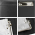 Enyuwlcm PU Leather Padfolio Ring Binder - Clipboard Resume Leather Portfolio with 20 Clear Plastic Sleeves, Black