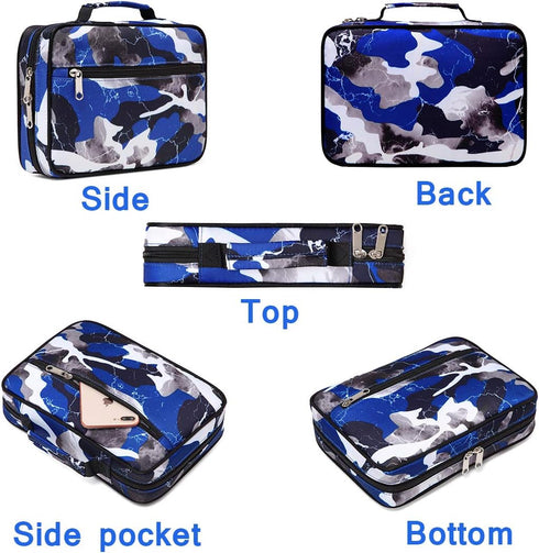 Bible Covers for Women Girls, Large Size Bible Case with Pockets, Strap, Zipper, LDS Bible Book Carrying Case for
