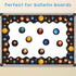 Space Bulletin Board Border, Outer Space Planet Borders for Classroom Decorations, 36ft Solar System Trim