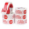 BOMEI PACK Stop Sign Sealing Tape, Pre-Printed Heavy Duty Packing Tape with Dispenser, 2 Inch x 110 Yards