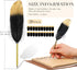 Chivao 20 Pcs Feather Quil Ballpoint Pens Bulk 0.5mm Ink Feathered Vintage Pens Refined Plated Rod Pen for Writing Guest Signature Office Party Favors (Black) by Chivao
