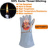 Welding Gloves 16 Inches - Heat Fire Resistant Leather Mitts for Tig/Mig/Stick and BBQ