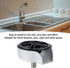 G1/2 Glass Rinser Automatic Rotating Cup Washer, High Pressure Jet Sprayer with Thread, Stainless Steel Sink Mounted