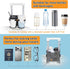 Vigorport Luggage Travel Cup Holder, Folding Cup Holder, Drink Caddy for Suitcases - Hold Two Coffee Mugs Traveler