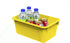 Storex Small Cubby Bins, Pack of 5, 12.2 x 7.8 x 5.1 Inches, Yellow