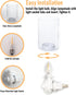 2-Pack 0.5W Modern Plug in Night Light with On Off Switch, LED Night Lights Plug into Wall Socket, Warm Baby Nursery