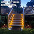 MAIXI 4 16-Pack) Solar Deck Lights Outdoor, PCs LED Solar Fence Lights Waterproof, Garden Decorative Solar Step Lights