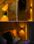 Dimmable 0-100LM, 2 Pack L LOHAS LED Night Light, Amber Nightlight, Night Light, Light Sensor, Yellow Nightlight, Sleep