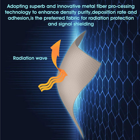 Tatuo Faraday Fabric Roll, 79" x 42.5", EMF Shield Protection, Anti Radiation, EMI Isolation, Signal Blocking