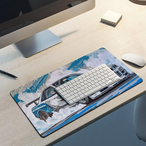 Large Mouse Pad Drift Car Jdm Car R34 Art Desk Mat, Computer Accessories for Gaming and Office Decor