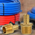 FQNB1234-OM 1/2 3/4'' Inch No Lead Adapters x MIP, Brass Construction, Compatible with PEX