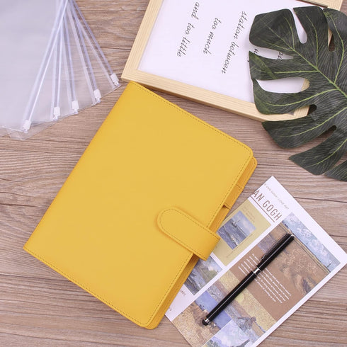 Money Saving Binder, Savings Challenges Book with 12pcs Zipper Envelopes, A5 Budget Planner