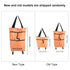 MUNEFE Wheel Rolling Shopping Bag, Foldable Shopping Bag, Shopping Cart with Wheels for Shopping, Camping, Picnicking