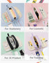 SUNEE Aesthetic Pencil Case, Kawaii Large Pen Pouch with 3 Compartments, Black Stationery Organizer for Teen Girls