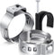 80PCS Stainless Steel Pex Cinch Clamp Rings 1/2inch plus 3/4inch Half Clamp J-Hook with Nails for Pex Tubing Pipe