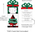 Set 8 Big Dot of Happiness Assorted Red and Green Holiday Cards, Christmas Money and Gift Card Sleeves, Nifty Gifty