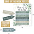 Hadley Designs Greenery Classroom Calendar Set, Bulletin Board Sets for Teachers