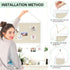 DOLLAR BOSS Cork Board Bulletin Board with Linen Double-Sided 30" x 20" for Office Home School Display