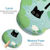 Blusabaca Mouse Pad with Wrist Rest, Cat Lotus Leaf Ergonomic Mouse Pads Wrist Support for Desk, Cute Gaming Mousepad