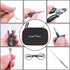 DIY Tool Kit, 9 in 1 Tweezers, Pliers, Screwdriver, Steel Brush with Zipper Case for Home and Jewelry Repairs