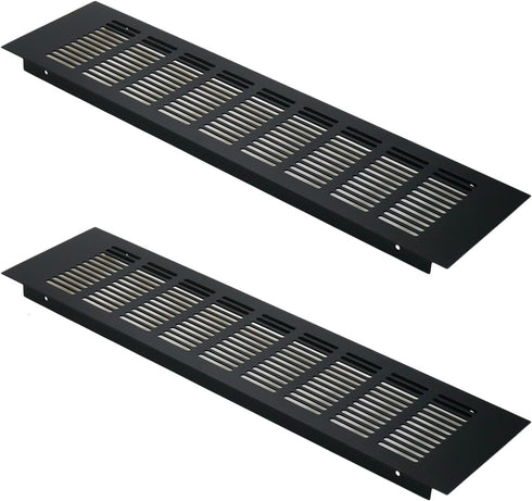 Geesatis 15.7 x 4 inch Rectangle Shape Mesh Air Vent for Cabinet, Shoe Cabinet Hardware Accessories with Mounting