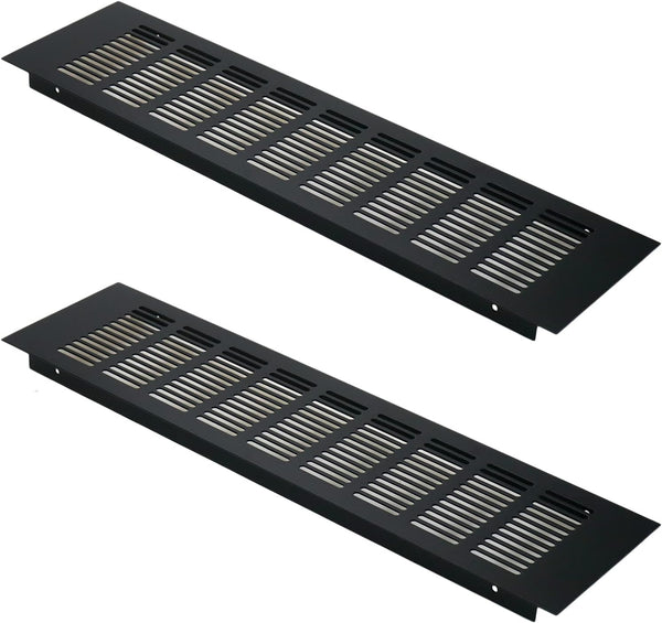 Geesatis 15.7 x 4 inch Rectangle Shape Mesh Air Vent for Cabinet, Shoe Cabinet Hardware Accessories with Mounting