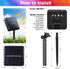 60 8 ANJAYLIA LED Solar Flower String Lights Outdoor Waterproof, Cherry Blossom Lights with Modes, Solar Powered