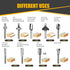 10 Set 1/8"(3mm) Trimming, Caelum Router Carbide Engraving Bits for Dremel, Pcs HSS Router Bit with Shank for Rotary
