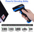 WoneNice 2.4G 1D 100ft Wireless Barcode Scanner Handheld Cordless Barcode Reader for Retail, Warehouse, Inventory