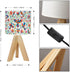 WEFHFGK Small Lamp Colorful Mexican Traditional Textile Embroidery Style from Tenango Bedside Tripod Table Lamp Cute