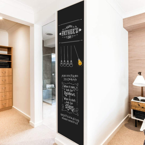 Chalkboard Wall Stickers, Self Adhesive Removable Reusable Erasable Wallpaper for Kids Home Office