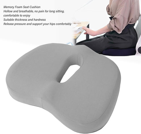 Nurnesy Memory Foam Seat Cushion Ideal for Office or Gardening Chair Promotes Beautiful Butt Breathable Hollow Design
