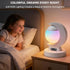 Lexvoltrix Dimmable RGB Moon Table Lamp with Clock Display, Bluetooth Speaker, LED Night Light with Music Mode & Scene