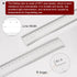 Film Flexible Ruler 120cm 0.1mm Scale with R Angle & Width Lines, PET Plastic Folding Straight Ruler, Transparent
