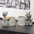 Guichifun Dragon Pen Holders, Set of 2 Cute Decor Figurines for Desk, Fashion Organizers for Women and Kids