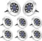 LYHOPE Solar Ground Lights Outdoor, 8 Pack 8 LED Solar Disk Lights