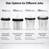 Qopaw 180ml (6oz) 50 125 Paint Spray Gun Disposable Cups System, Automotive Paint Mixing Kit with Lids & Liners, Micron