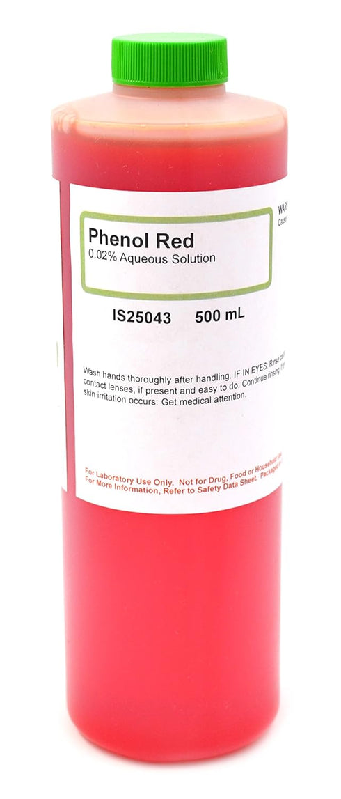 Innovating Science 0.02% Aqueous Phenol Red Solution, 500mL - Curated Chemical Collection