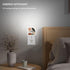 Jahiona White,0.5W LED Night Light Lamp with Smart Sensor Dusk to Dawn Sensor,Abstract Minimalism Art Night Light