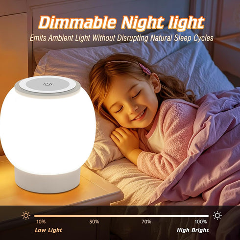 Bullishman 3 Dimming, Kids,8000mAh Baby Night Light, Nursery Night Lamp for Breastfeeding, Touch Night Lamp, Eye
