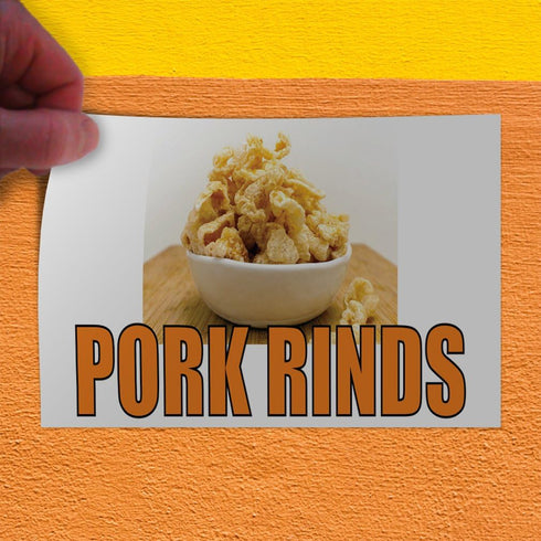 Fastasticdeals 14x10Inches Decal Stickers Multiple Sizes Pork Rinds A Outdoor Advertising Printing Industrial Vinyl