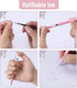 Mr. Pen Diamond Cut Gel Pens, 5 Pack, Black Ink, Fine Point 0.5mm, Fast Dry, Cute Aesthetic Pens for Journaling