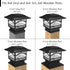 4x4 5x5 6x6 (1 Pack) Davinci Lighting Premium Solar Outdoor Post Cap Lights - - Bright LED Light for Fence Deck Garden