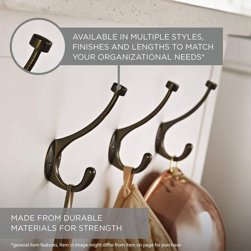 B45002Y-OB-CP Hammered Packaging Franklin Brass Jumbo Hook, Oil Rubbed Bronze, May Vary