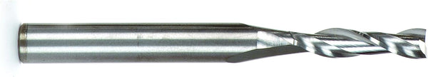 5mm Solid-Carbide Up-Cut Spiral Router Bit, 5mm D, 5/8" CL, 1/4" Shank