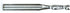 5mm Solid-Carbide Up-Cut Spiral Router Bit, 5mm D, 5/8" CL, 1/4" Shank