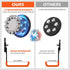 Large Strong Magnetic Hooks Heavy Duty, 3.5in Powerful Utility Magnets for Garage Storage and Hanging Tools