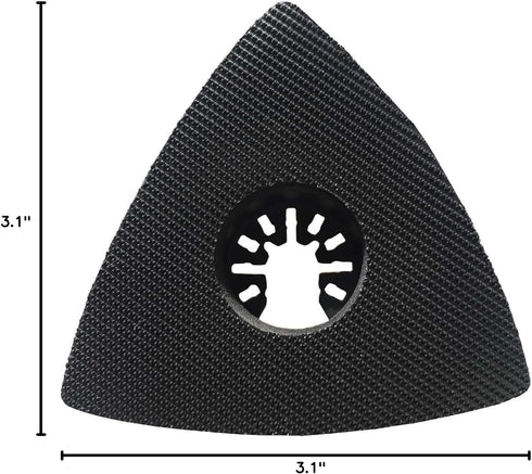 XXGO 3 Pcs 3-1/8 Inch 80mm Triangular Hook & Loop Oscillating Multi Tool Sanding Pads No. XG5508